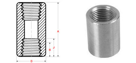 ASME B16.11 Threaded Full Coupling